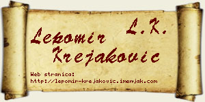 Lepomir Krejaković vizit kartica